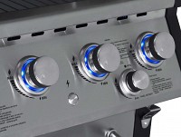 BBQ ΥΓΡΑΕΡΙΟΥ GS GRILL SUPERIOR 3+1 ΙΝΟΧ - 14kW