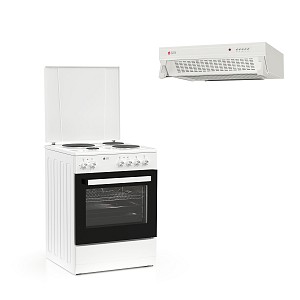 ΚΟΥΖΙΝΑ ΗΛΕΚΤΡΙΚΗ TGS E120 WH TURBO + ΑΠΟΡΡΟΦΗΤΗΡΑΣ TGC 160 WH