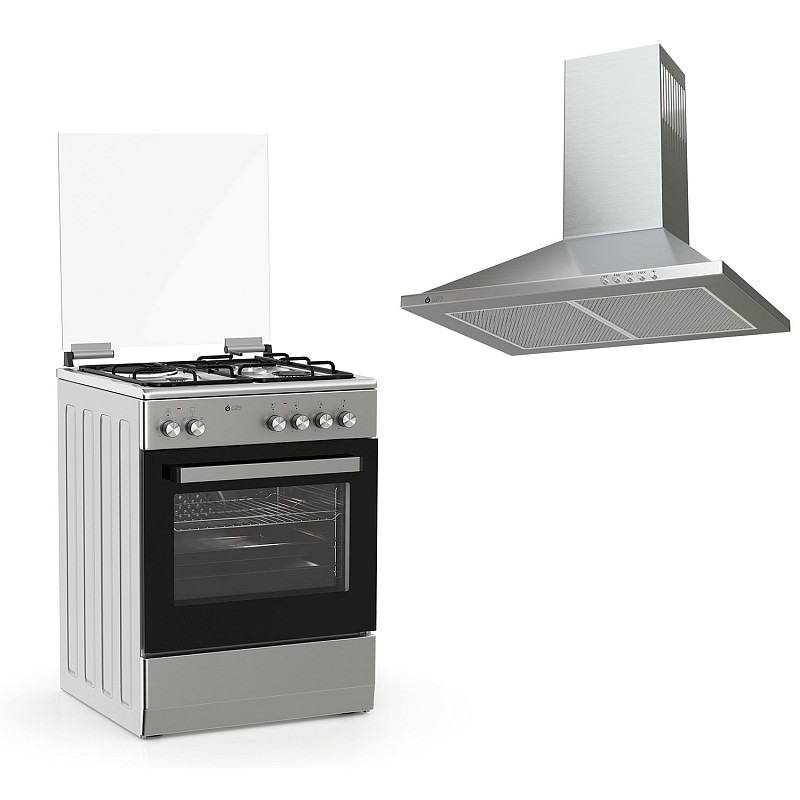 ΚΟΥΖΙΝΑ ΜΙΚΤΗ TGS 3521 IX TURBO + ΑΠΟΡΡΟΦΗΤΗΡΑΣ TGS 970 IX