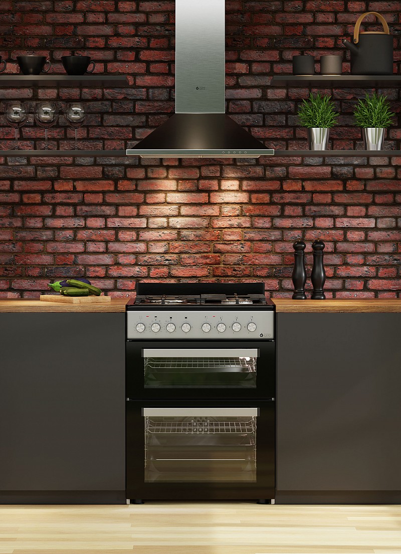 ΚΟΥΖΙΝΑ ΜΙΚΤΗ TGS 8001 IX DOUBLE-CAVITY