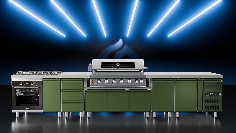BBQ ΥΓΡΑΕΡΙΟΥ SEMI-PROF TGH-BI-B8B-G 6+1 26,7kW