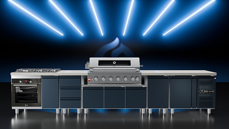 BBQ ΥΓΡΑΕΡΙΟΥ SEMI-PROF TGH-BI-B8B-G 6+1 26,7kW