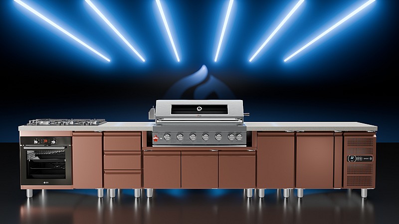 BBQ ΥΓΡΑΕΡΙΟΥ SEMI-PROF TGH-BI-B8B-G 6+1 26,7kW