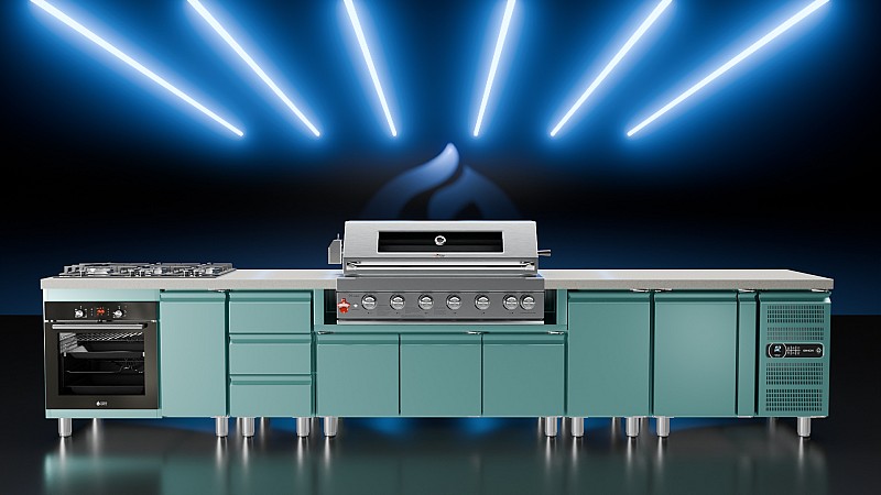 ΕΡΜΑΡΙΟ INOX BBQ TGH-B1-B8B-G ΜΕ ΣΥΡΤΑΡΙΑ