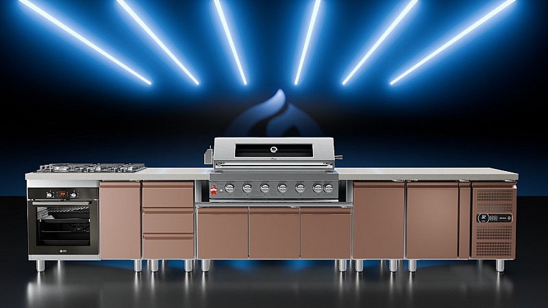 BBQ ΥΓΡΑΕΡΙΟΥ SEMI-PROF TGH-BI-B8B-G 6+1 26,7kW