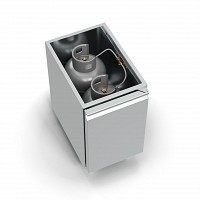 ΕΡΜΑΡΙΟ INOX ΓΙΑ ΦΙΑΛΗ EX7-45 PR - χωρίς πάγκο