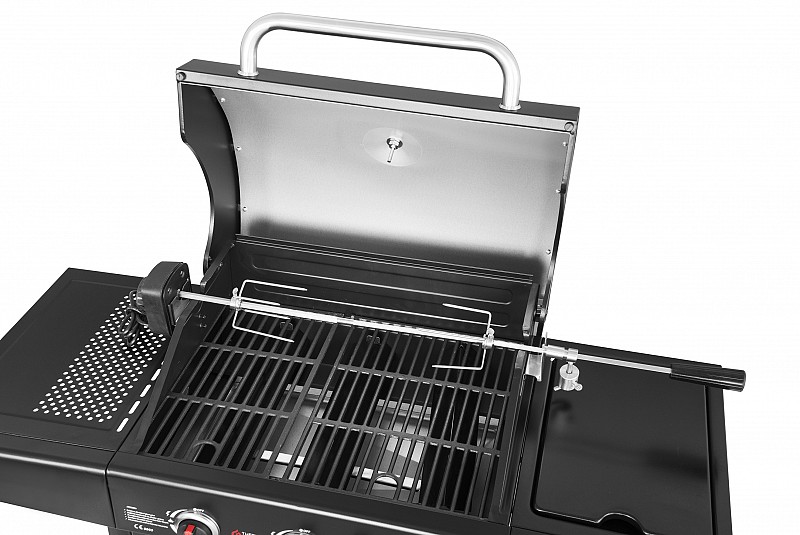 ΣΟΥΒΛΑ INOX ΜΕ ΗΛΕΚΤΡΙΚΟ ΜΟΤΕΡ - Μήκος 89cm + ΧΕΡΟΥΛΙ